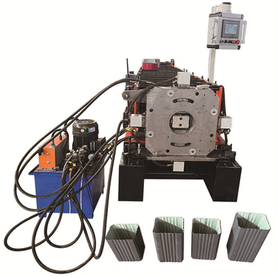 380V 50HZ крен крышки Ридж крыши 3 участков формируя сталь Downspout No.45 машины покрыло