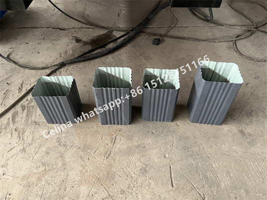 380V 50HZ крен крышки Ридж крыши 3 участков формируя сталь Downspout No.45 машины покрыло